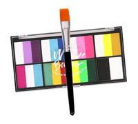 VILLFUL Palette de Maquillage Visage Couleurs à Séchage Rapide Peinture Corporelle Multi-usage et Eau Soluble pour Cosplay Fêtes et Tatouages Éphémères