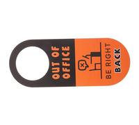 VILLFUL Panneau de Porte à Suspendre Double Face Please Knock pour Bureau Signalisation Pratique sur Poignée pour Indiquer ou Absence pour Bureau et