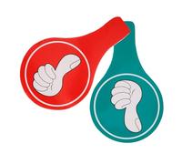 VILLFUL Panneaux de Vote Recto-verso Mousse Jeu Pouce et Pouce Baissé pour Vote Classe et Animation Facile à Utiliser et Visible