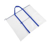 VILLFUL Paquet de Transport pour Affiche en Plastique Bleu avec Fermeture Éclair Lisse et Stabilité, Design Simple et Pratique pour Rangement D'œuvres d'art