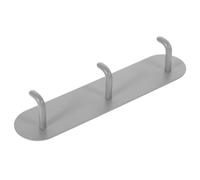 VILLFUL Patère Murale Adhésive en Fer Gris Crochet Porte-Manteau sans Perçage Support Mural pour Vêtements Serviettes et Clés la Cuisine et Salle de Bain Fixation Forte et Pratique