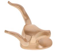 VILLFUL Patère Murale Tête de Bœuf en Aluminium Spatial sans Perçage, Crochet Vintage Gain de Place pour Vêtements, Chapeaux et Paquet, Décoration Murale Créative pour Salle de Bain,