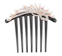 VILLFUL Peigne à Cheveux Côté avec Strass et Perles Accessoire Décoratif pour Femmes et Adolescentes Épingle Mariage Élégante et Maintien Ferme pour Chignons et Coiffures Festives