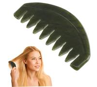 VILLFUL Peigne de Massage Jade Portable Ergonomique pour Chevelu Léger et Pratique Outil de Grattage Naturel pour Détente
