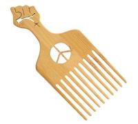 VILLFUL Peigne Plat Plastique Ergonomique pour Coiffure Afro Démêlage Doux Soin Cheveux Courts et Bouclés Outil Coiffant Maison pour Femmes et Hommes