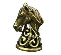 VILLFUL Pendentif En Laiton Tête De Cheval Vintage Bricolage, Porte-clés Créatif, Petit Pendentif Décoratif Artisanat, Accessoire Diy Polyvalent, Présent Original Pour Amateurs D’artisanat