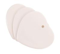 VILLFUL Pendentifs en Céramique Soi-Même pour Artisanat Lot de 3 Étiquettes Décoratives Coeur Décoration DIY pour Fêtes et Présents