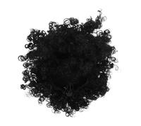 VILLFUL Perruque Afro Moelleuse Et Naturelle Pour Fêtes Et Événements Queue De Cheval Synthétique Déguisements Tenue Quotidienne Coiffure Bouclée Et Perruque Noire - Look Cosplay