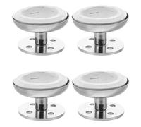 VILLFUL Pieds de Meubles Réglables en Acier Inoxydable 35 CM Brossé - Lot de 4 Set de Supports Robustes pour Canapé Table Basse Commode et Sommier - Rehausseurs Universels pour Meubles