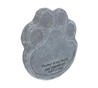 VILLFUL Pierre Tombale en Résine pour Animaux de Compagnie Pierre Commémorative de Patte de Chat Décoration de Jardin Imperméable Poids