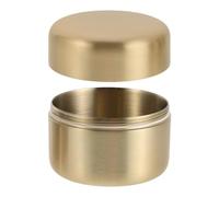 VILLFUL Pilulier Métal Rond de Voyage Mini Boîte de Rangement Acier Inoxydable pour Poche ou Porte-objet Contenant Sécurisé pour Pilules et Comprimés