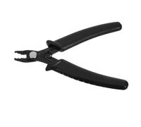VILLFUL Pince à Sertir pour Bijoux Poignée Pvc Noire Souple, Outil de Précision Compact pour Perles, Création Bracelets et Accessoires, Outil de Sertissage Multifonction pour Atelier