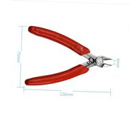 VILLFUL Pince Coupante Acier Inoxydable Diagonale Mini Pince à Fil Multifonctionnelle Antidérapante pour Bricolage Bijoux Électronique et Maison Outil Portable Rouge