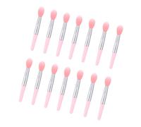 VILLFUL Pinceaux Lèvres Silicone Set Transparent Rouge et Rose Applicateurs Lèvres et Maquillage Yeux pour Fard à Paupières Compact et Facile à Transporter