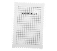 VILLFUL Planche Macramé Mousse Blanche Support pour Projets de Nouage Tableau de Tissage pour Artisanat Manuel Mini Plateau pour Travaux de Tricotage et Macramé