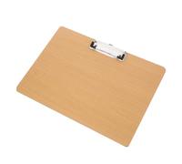 VILLFUL Planchette à Pince Bois Support Écrit Professionnel avec Clip Métallique et Surface Lisse pour Dessin et Signatures Accessoire de Bureau Cuisine