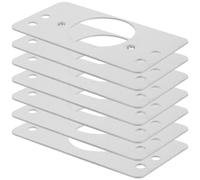 VILLFUL Plaque de Renfort de Porte Sphérique Épaissie Cache-Verrou Rond en Acier Inoxydable Kit de Réparation 8 Pièces pour Porte D’Armoire Support de Gâche Renforcé