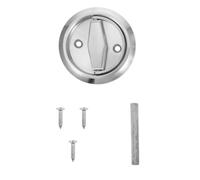 VILLFUL Poignée Annulaire de Levage en Acier Inoxydable Poignée de Porte Ronde Escamotable Pliable pour Porte de Placard Salle de Bain Armoire Installation Encastrée Usage