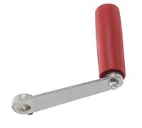 VILLFUL Poignée de Souffleur à Manivelle Manuelle Compacte, Antidérapante et Robuste en Aluminium et Plastique, Accessoire pour Barbecue, Cheminée et Poêle à Granulés, Usage Extérieur