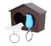 VILLFUL Porte-clés Nichoir Oiseaux Décor Mural Romantique pour Couple Support Trousseau Clés Idée Cadeau Amoureux Couleur Aléatoire Couleur Aléatoire