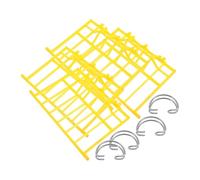 VILLFUL Porte De Cage à Oiseaux à Ressort Antirebond en Acier Robuste, Lot De 4 Crochets De 3,5 Cm, Accessoire De Porte Suspendue pour Pigeons Et Cailles, Pièce Détachée pour Cage à Oiseaux