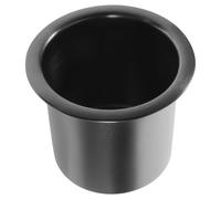 VILLFUL Porte-gobelet Encastrable pour Canapé en Acier Inoxydable Noir Nickel Brossé, Support Multifonction pour Tasses, Bouteilles et Téléphones, Usage Intérieur et Véhicules,