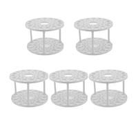 VILLFUL Porte-pinceaux Rotatif 45 Emplacements Plastique, Support de Rangement pour Pinceaux et Marqueurs, Organisateur 5 Pièces pour Atelier Artistique et Bureau Créatif