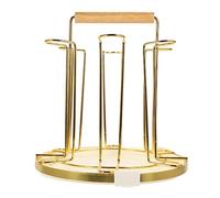 VILLFUL Porte Tasse Décoratif avec Support à Six Tasses pour Cuisine et Salon Rack de Séchage Pratique et Ventilé Organisateur de Mugs Accessoire de Rangement Élégant