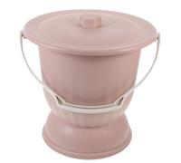 VILLFUL Pot de Chambre Portable avec Couvercle Anti-nuisances PP Épais Urinoir Unisexe Léger pour Chambre Toilette Appoint Pratique pour Voyages et Usage Domestique