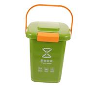 VILLFUL Poubelle de Cuisine Compacte avec Couvercle Plastique pour Bureau et Maison Corbeille à Déchets Pratique et Esthétique pour Séparation Sélective et Stockage Organique