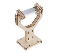 VILLFUL Prisme Optique Triangulaire en Verre avec Support Stable - Miroir Prismatique Triangulaire pour Expérience Physique, Réfraction et Réflexion Lumière - Kit Scientifique Éducatif