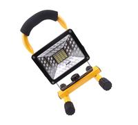 VILLFUL Projecteur LED Portable Rechargeable Étanche pour Travail et Camping Lampe de Recherche à Main avec Lumières Rouge et Bleue Clignotantes Éclairage Urgence Extérieur sans Batterie