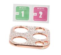 VILLFUL Protection Objectif pour Métal avec Strass Film Caméra Arrière Résistant Couverture Complète et Facile à Installer