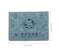 VILLFUL Protège Certificat de Naissance Étanche Cuir Synthétique Pochette de Rangement Résistante pour Documents et Souvenirs
