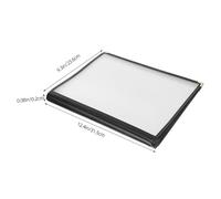 VILLFUL Protège Menu Transparent Pages PVC Premium pour Restaurant Couverture Réutilisable et Facile à Nettoyer pour Menus Standard