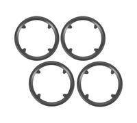 VILLFUL Protège-pignon de vélo de Route 4pcs Plastique Noir 42 Dents 4 Trous, Cache-chaîne Léger, Protection de Plateau pour Cyclisme Sentiers Accidentés