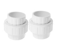 VILLFUL Raccord Union En Pvc 2 Pièces Joint Epdm Adaptateurs De Tuyaux Pour Irrigation Piscine Et Plomberie Intérieure Raccords Réutilisables 50 Mm Couleur Blanche