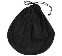 VILLFUL Rangement pour Casque Complet de Moto, Flanelle Noire | Fermeture à Cordon, Poignée Ergonomique, Coutures Renforcées, pour Stockage Quotidien et Transport
