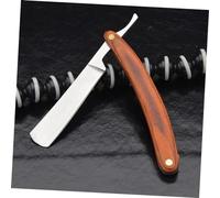 VILLFUL Rasoir Manuel à Manche Bois et Lame Acier Inoxydable Rasoir Traditionnel Vintage pour Hommes Coupe Choux Équilibré pour Barbe et Cheveux Outil de Rasage Professionnel