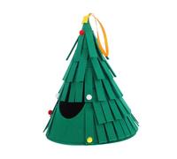 VILLFUL Refuge Douillet Feutre pour Animaux de Compagnie Abri Arbre de Noël pour Cobayes Hamsters et Petits Rongeurs Conception Durable et Facile à Nettoyer