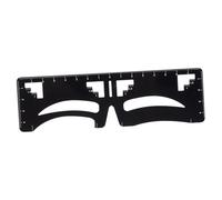 VILLFUL Règle à Sourcils Inoxydable Outil de Mesure à Trois Points pour Maquillage Féminin Précis Modeleur et Pochoir Réutilisable pour Sourcils Symétriques