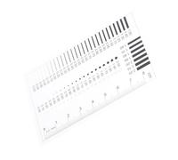 VILLFUL Règle Transparente Sec pour Inspection de Rayures et Défauts Mesure Précise de Diamètre Ligne Outil Simple et Résistant pour Contrôle Qualité