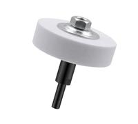 VILLFUL Roue de Meulage Blanche Corindon pour Perceuse Électrique avec Tige de Connexion Meule Abrasive pour Polissage et Ponçage Métal Accessoire Ponceuse Multifonction pour Usage