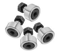 VILLFUL Roulement à Rouleaux Boulonnés en Acier 4 Pièces 4X2.5X2.5 CM pour Galet de Came Applications Industrielles et Machines-Outils
