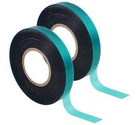 VILLFUL Ruban de Jardin en PVC Vert Réutilisable, 2 Rouleaux Élastiques pour Attaches de Plantes et Greffage en Pots Intérieurs