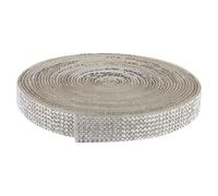 VILLFUL Ruban de Strass Autocollant DIY 1,2 Cm X 5 M pour Loisirs Créatifs, Décoration Mariage, Ruban Cristal Or Auto-adhésif Fête, Accessoire Art et Couture