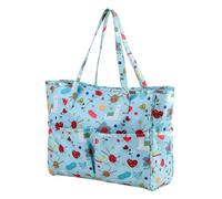 VILLFUL Sac de Rangement Tricot Multifonction Oxford pour Crochet Capacité Spacieuse Portable pour Domicile Bureau et Voyage Sac à Main Laine Tissée