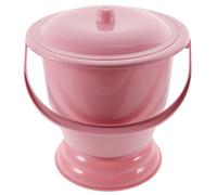 VILLFUL Seau Urinal Portable avec Couvercle pour Adultes et Garçon Fille Bac Plastique Résistant Léger et Compact Facile à Nettoyer Pot de Chambre Stable et Anti-odeur