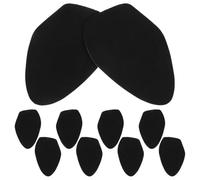 VILLFUL Semelles de talon Coussinet antidérapant pour chaussures en suède noir, 5 paires, forme ovale, pour entraînement de danse à domicile, glissent sans à-coups sur sols durs