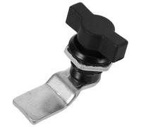 VILLFUL Serrure à Came Poignée T Noire pour Armoire Électrique Loquet Robuste sans Bouton Mécanisme Tournant Facile Installation sans Outil Verrouillage Polyvalent pour Coffrets